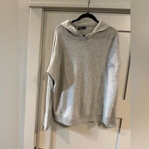Michael Lauren Oversized Hooded Cashmere sweater! Women’s XS! Light Gray!